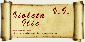 Violeta Ilić vizit kartica
